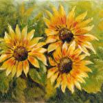 "Sunflowers"
Oil, 10 x 8"
$100