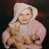 "Savannah Grace at Two Months"
Oil, 16" x 20"
In Private Collection